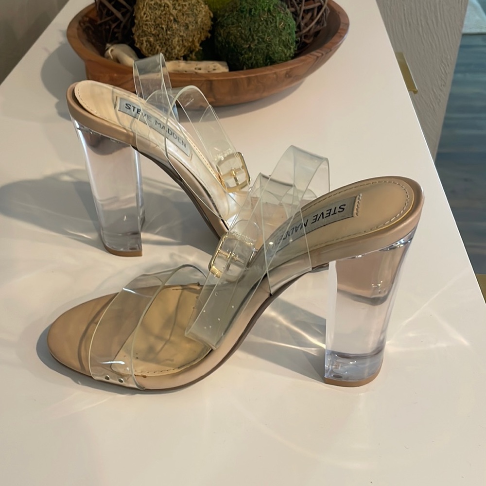 Steve Madden Camille Lucite Heels